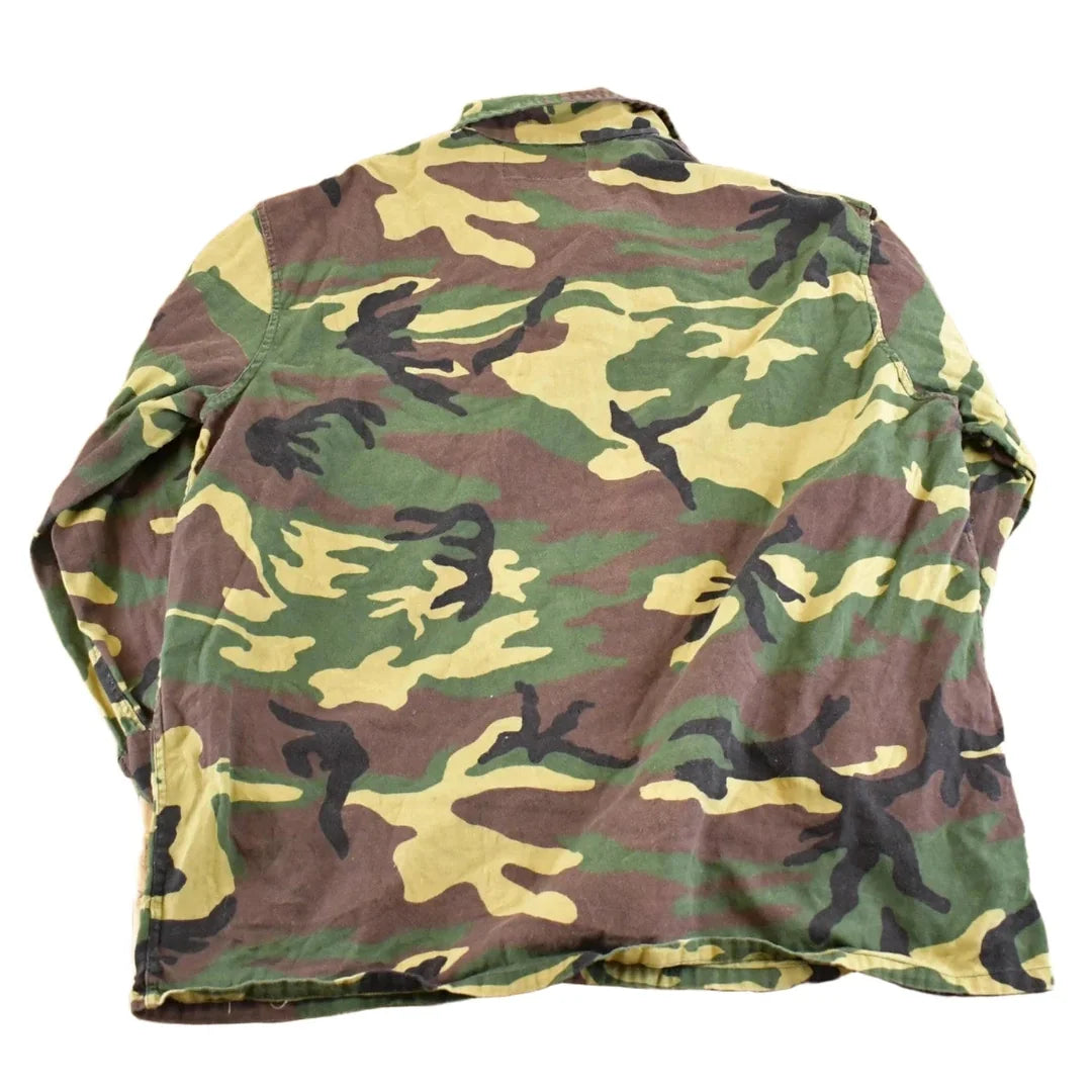 Vintage 1980s Caliber Sportsman Apparel Camo Button Up Shirt Men's L from propervintagecanada