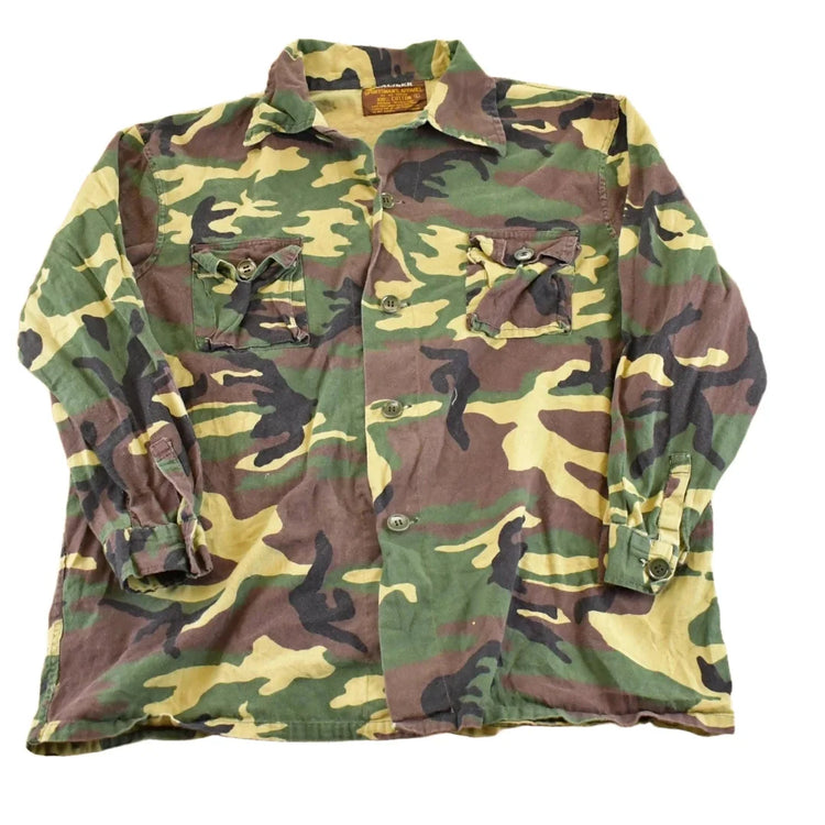 Vintage 1980s Caliber Sportsman Apparel Camo Button Up Shirt Men's L from propervintagecanada