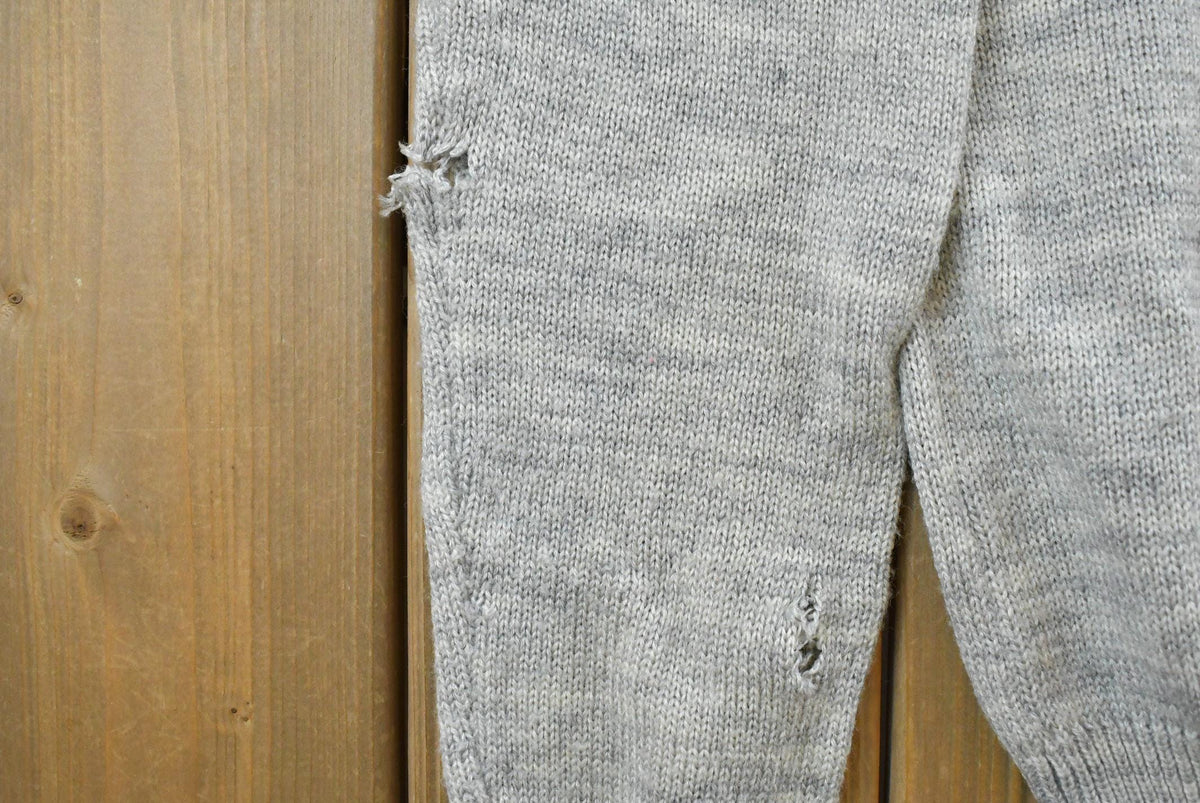 Vintage 1980s Campus Knit Abstract Argyle Pattern Crewneck Sweater Men's S from propervintagecanada