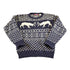 Vintage 1980s Canvasback Bay AOP Fighting Buck Wool Knit Crewneck Sweater Women&