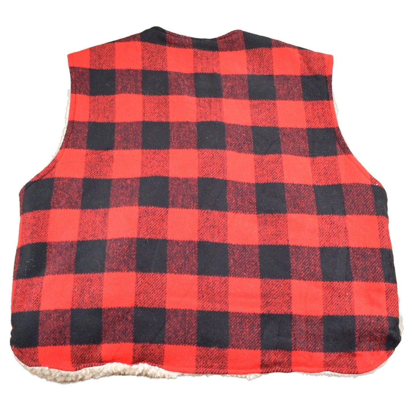 Vintage 1980s Canyon Guide Outfitters Buffalo Plaid Fleece Lined Vest Men's 2XL from propervintagecanada