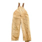 Vintage 1980s Carhartt Beige Canvas Double Knee Overalls Men's 42 x 30 from propervintagecanada
