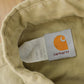 Vintage 1980s Carhartt Beige Snap Button Up Shirt Men's Large from propervintagecanada