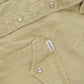Vintage 1980s Carhartt Beige Snap Button Up Shirt Men's Large from propervintagecanada
