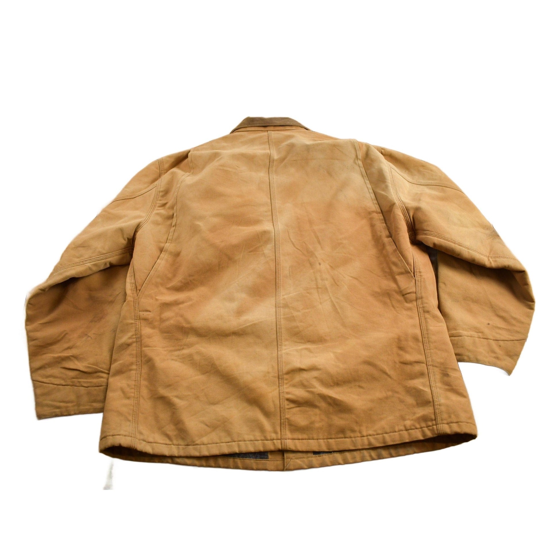 Vintage 1980s Carhartt Blanket Lined Chore Coat Men's 2XL from propervintagecanada