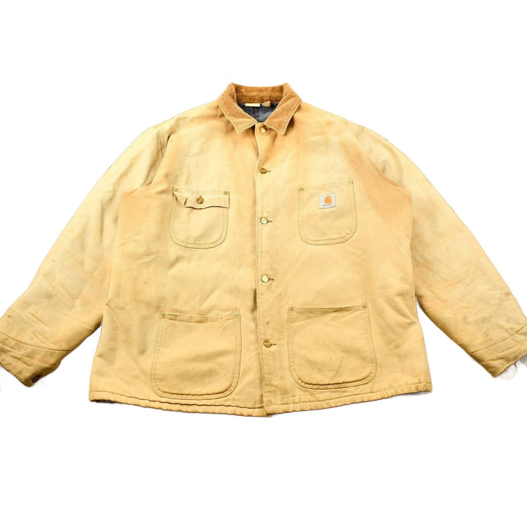 Vintage 1980s Carhartt Blanket Lined Chore Coat Men's 2XL from propervintagecanada