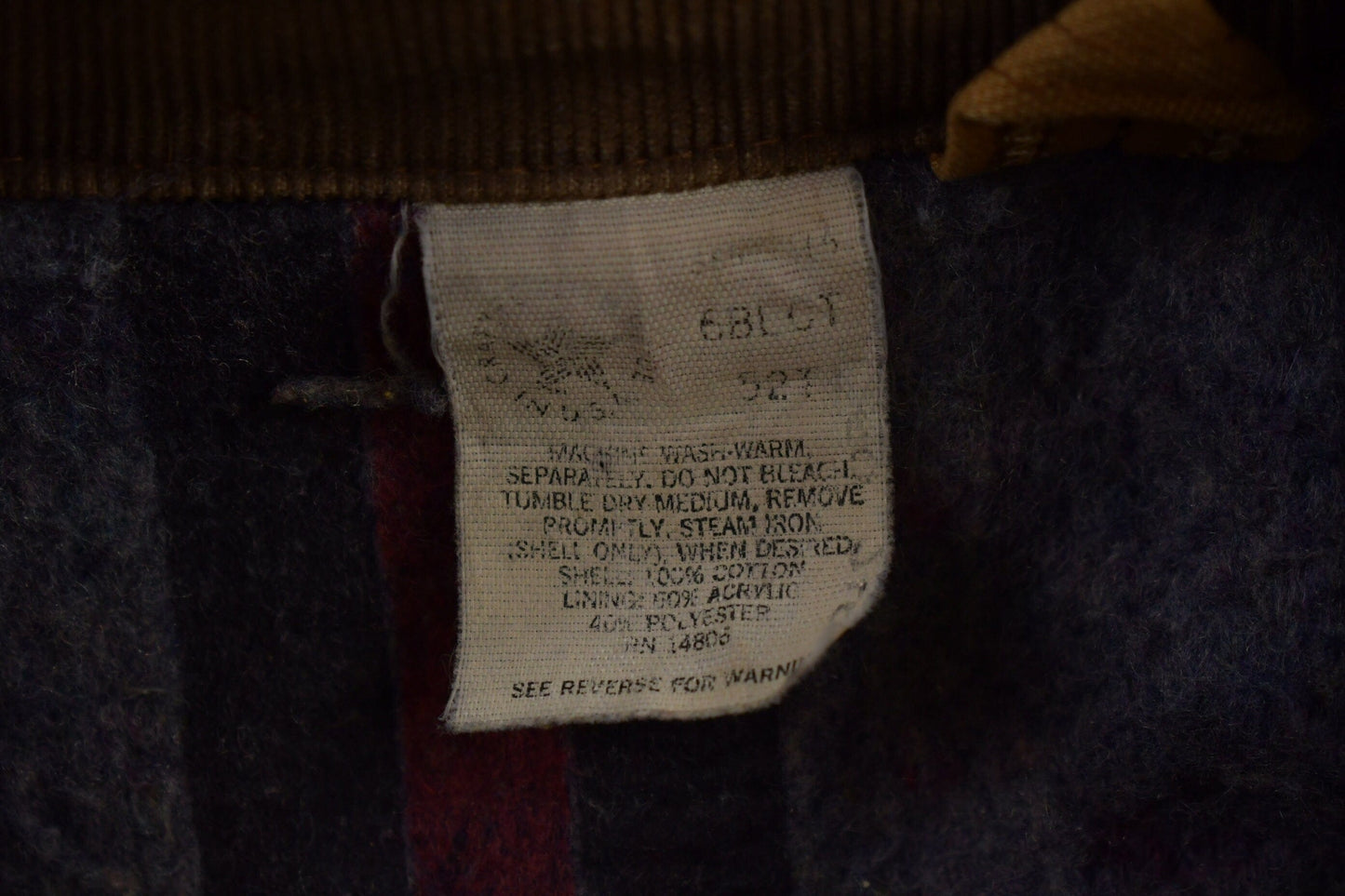 Vintage 1980s Carhartt Blanket Lined Chore Coat Men's 2XL from propervintagecanada