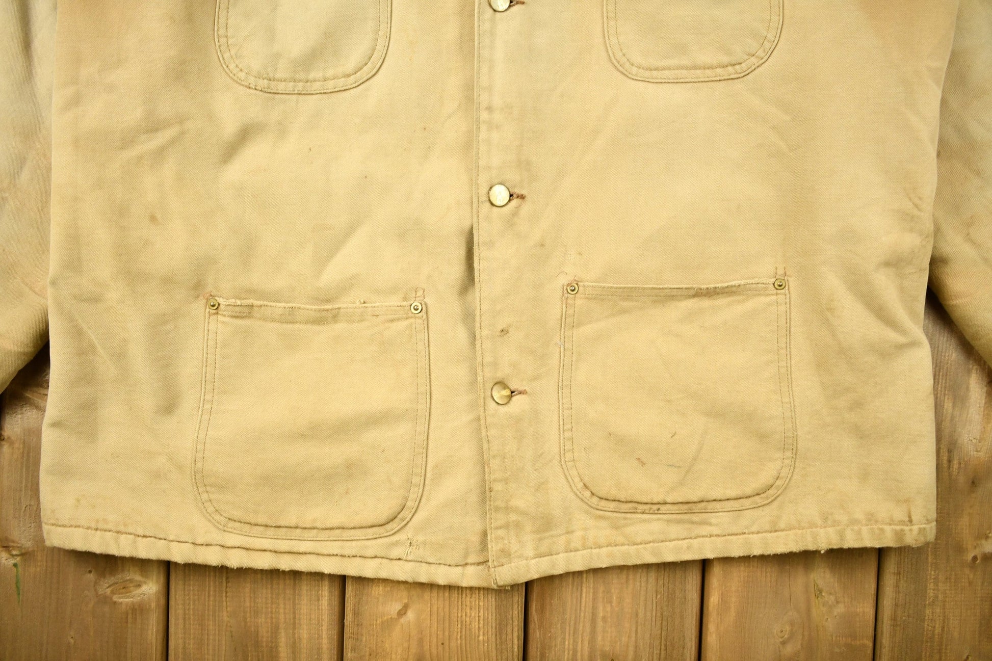 Vintage 1980s Carhartt Blanket Lined Chore Coat Men's 2XL from propervintagecanada