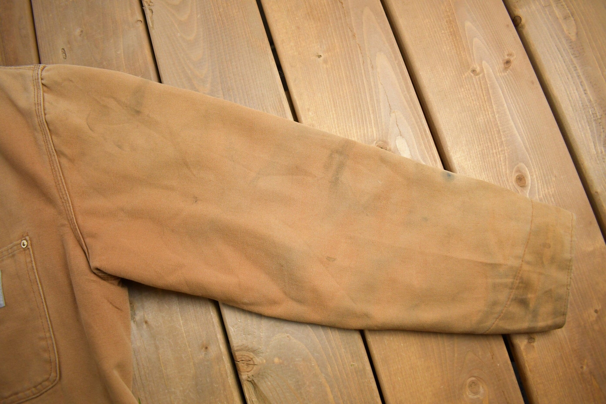 Vintage 1980s Carhartt Blanket Lined Chore Coat Men's Large from propervintagecanada