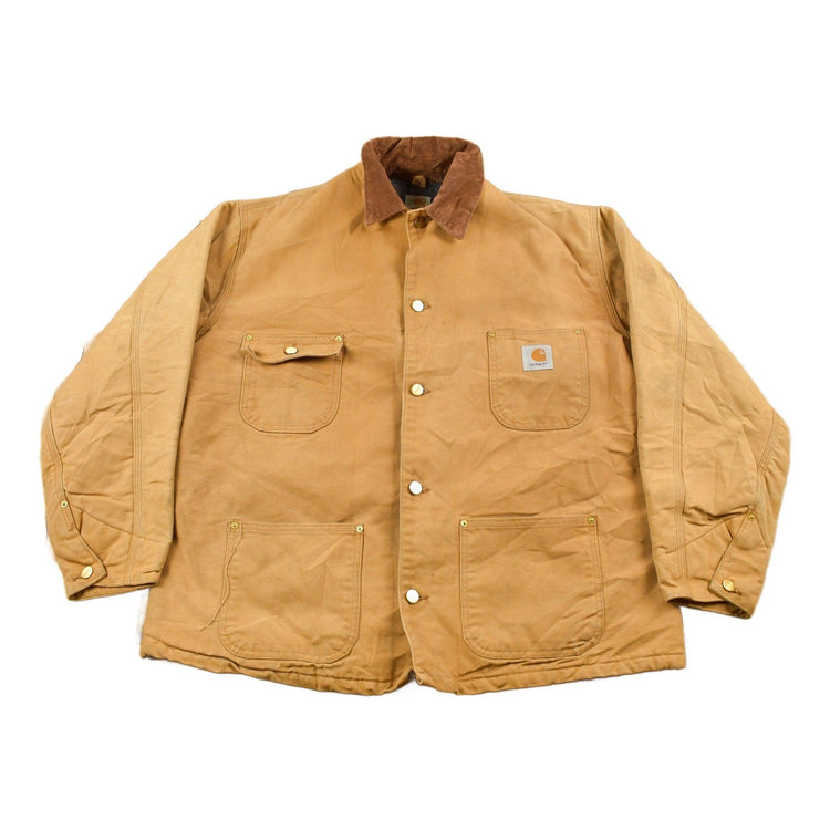 Vintage 1980s Carhartt Blanket Lined Chore Coat Men's XL from propervintagecanada