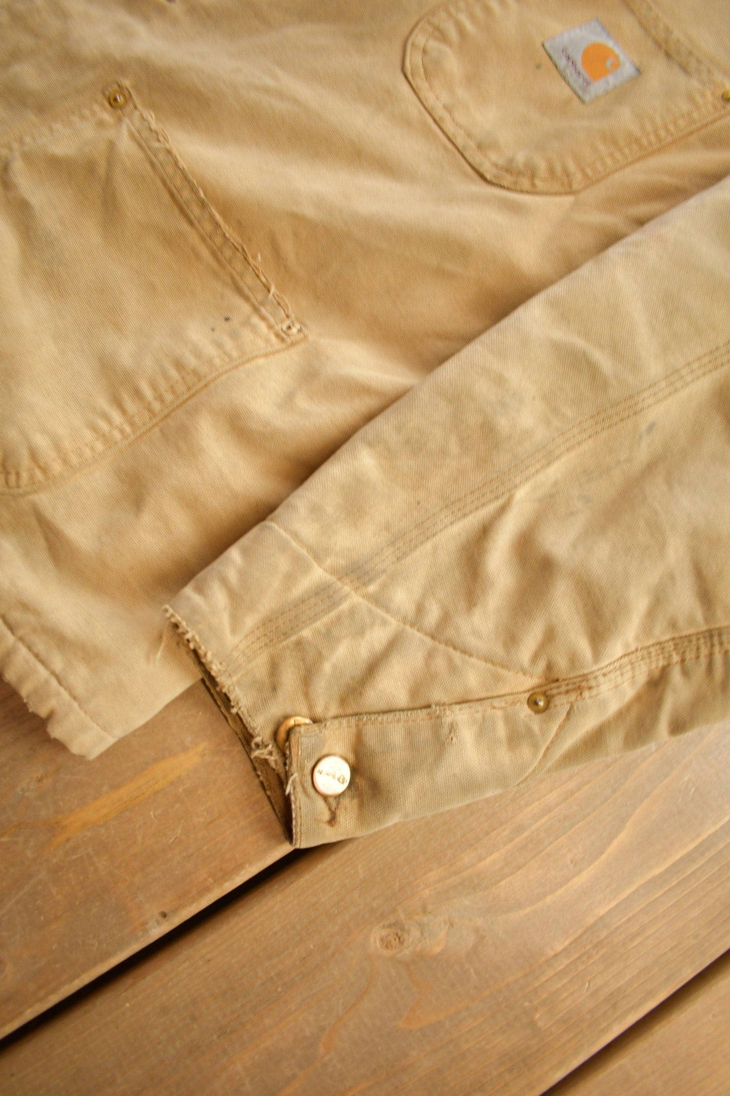 Vintage 1980s Carhartt Blanket Lined Chore Coat Men's XL from propervintagecanada