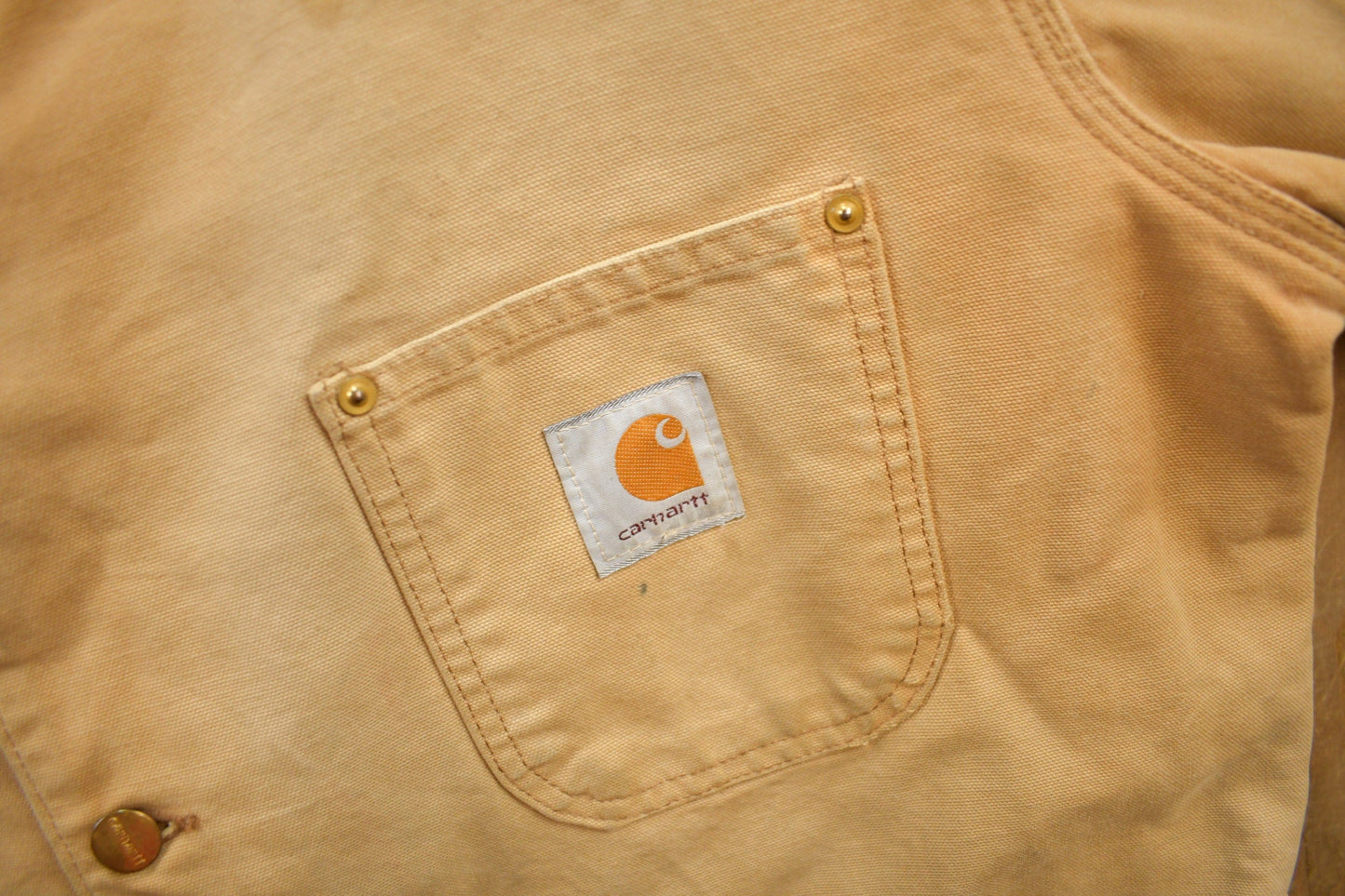 Vintage 1980s Carhartt Blanket Lined Chore Coat Men's XL from propervintagecanada