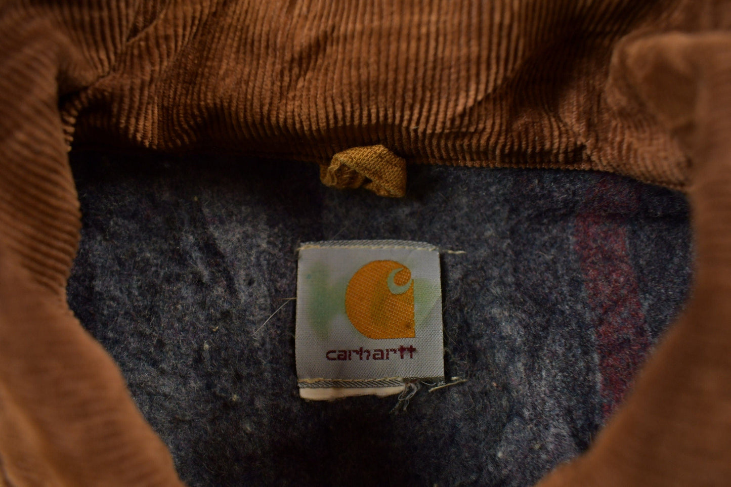 Vintage 1980s Carhartt Blanket Lined Chore Coat Men's XL from propervintagecanada