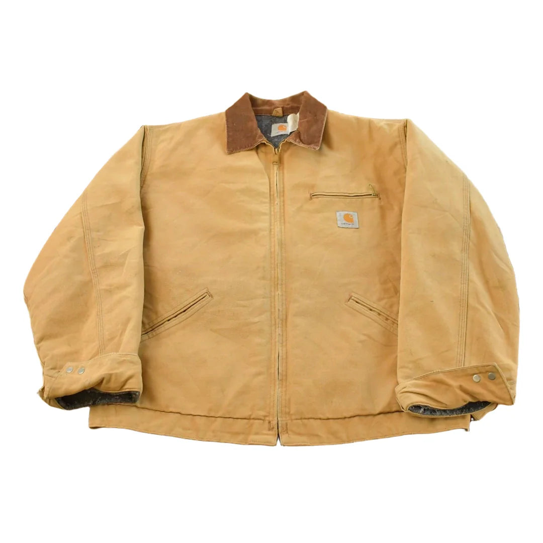 Vintage 1980s Carhartt Blanket Lined Detroit Jacket Men's 2XL from propervintagecanada