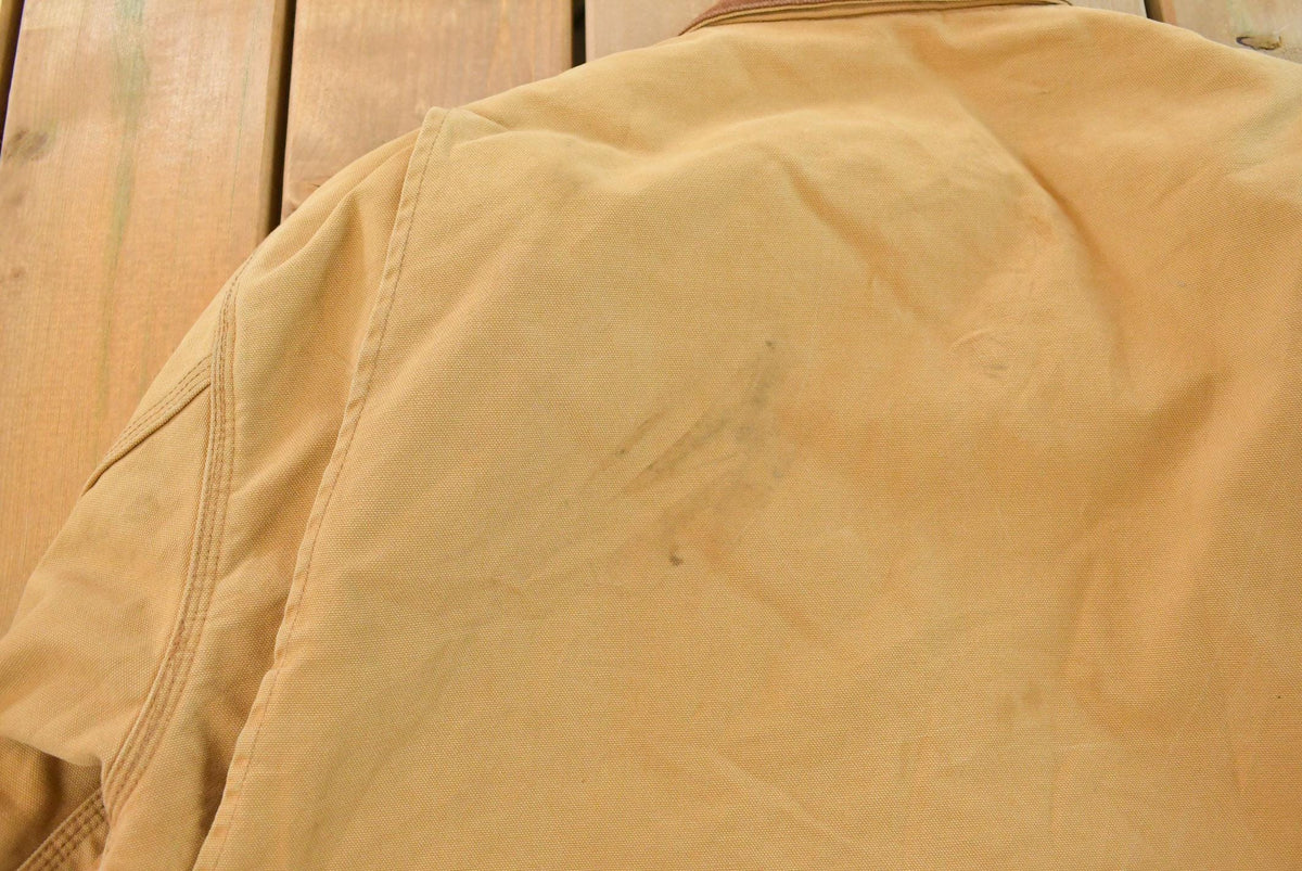 Vintage 1980s Carhartt Blanket Lined Detroit Jacket Men's 2XL from propervintagecanada
