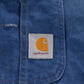 Vintage 1980s Carhartt Blue Canvas Double Knee Overalls Men's 48 x 30 from propervintagecanada