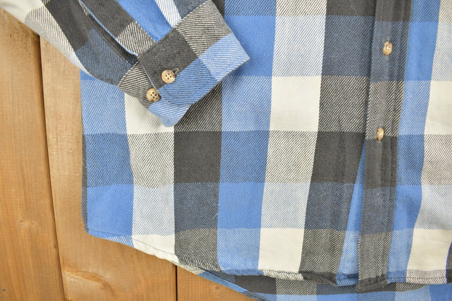 Vintage 1980s Carhartt Button Up Plaid Shirt Buffalo Plaid Men's 2XL from propervintagecanada