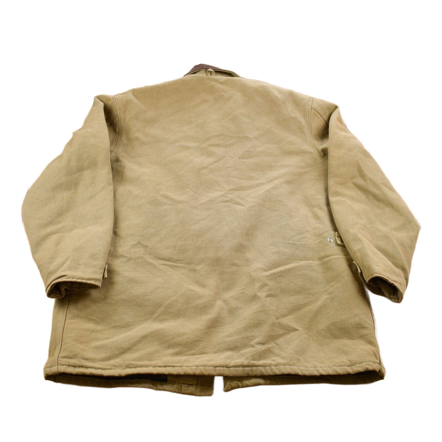 Vintage 1980s Carhartt Chore Coat Olive Green Men's XL Tall from propervintagecanada