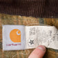 Vintage 1980s Carhartt Chore Coat Olive Green Men's XL Tall from propervintagecanada