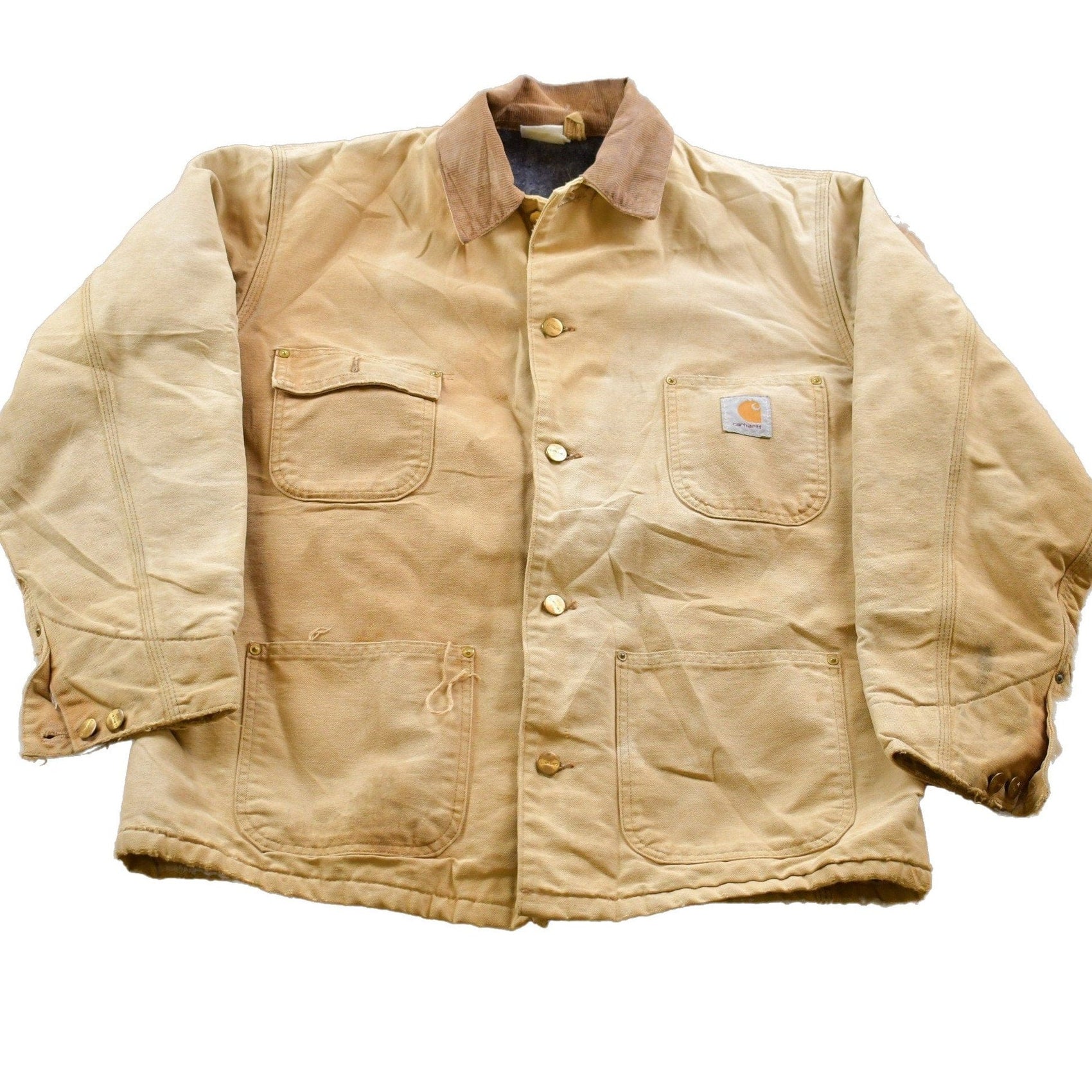 Vintage 1980s Carhartt Chore Jacket Men's XL