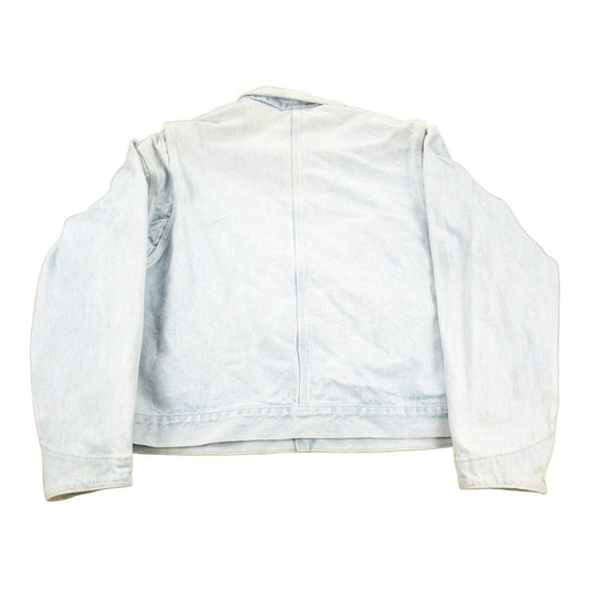 Vintage 1980s Carhartt Detroit Light Wash Denim Jean Jacket Men's XL from propervintagecanada