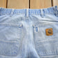 Vintage 1980s Carhartt Distressed Denim Jeans Men's 30 x 30 from propervintagecanada