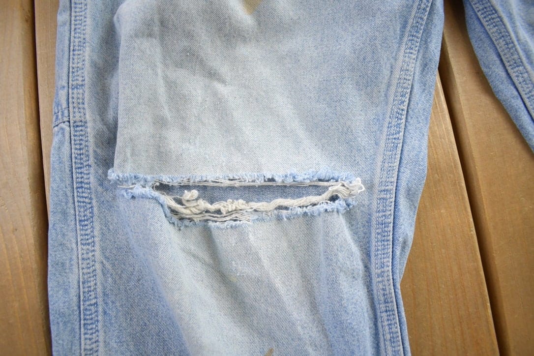 Vintage 1980s Carhartt Distressed Denim Jeans Men's 30 x 30 from propervintagecanada