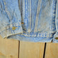 Vintage 1980s Carhartt Distressed Denim Trucker Work Jacket Men's Large from propervintagecanada