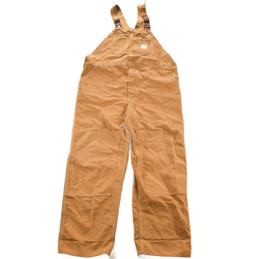 Vintage 1980s Carhartt Double Knee Canvas Overalls Men's 48 x 30.5 from propervintagecanada