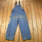 Vintage 1980s Carhartt Double Knee Distressed Denim Overalls Men's 36 x 30 from propervintagecanada