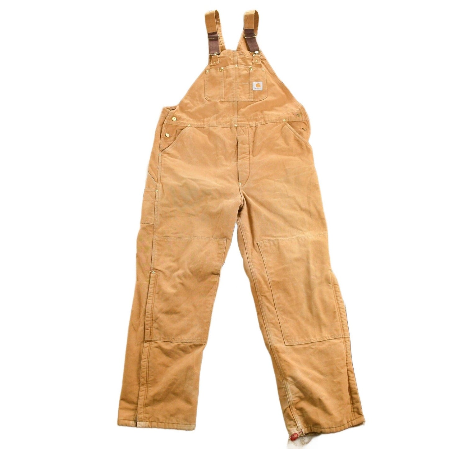 Vintage 1980s Carhartt Double Knee Quilted Canvas Overalls from propervintagecanada