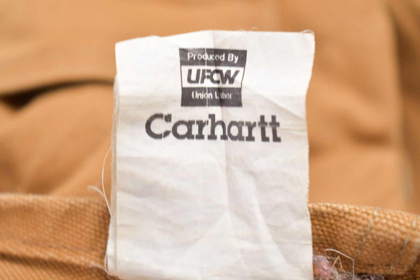 Vintage 1980s Carhartt Double Knee Quilted Canvas Overalls Men's 56 x 28 from propervintagecanada