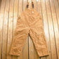 Vintage 1980s Carhartt Double Knee Quilted Canvas Overalls Men's 56 x 28 from propervintagecanada