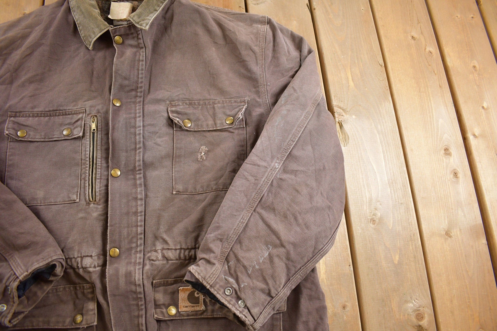 Vintage 1980s Carhartt Field Coat Men's XL from propervintagecanada