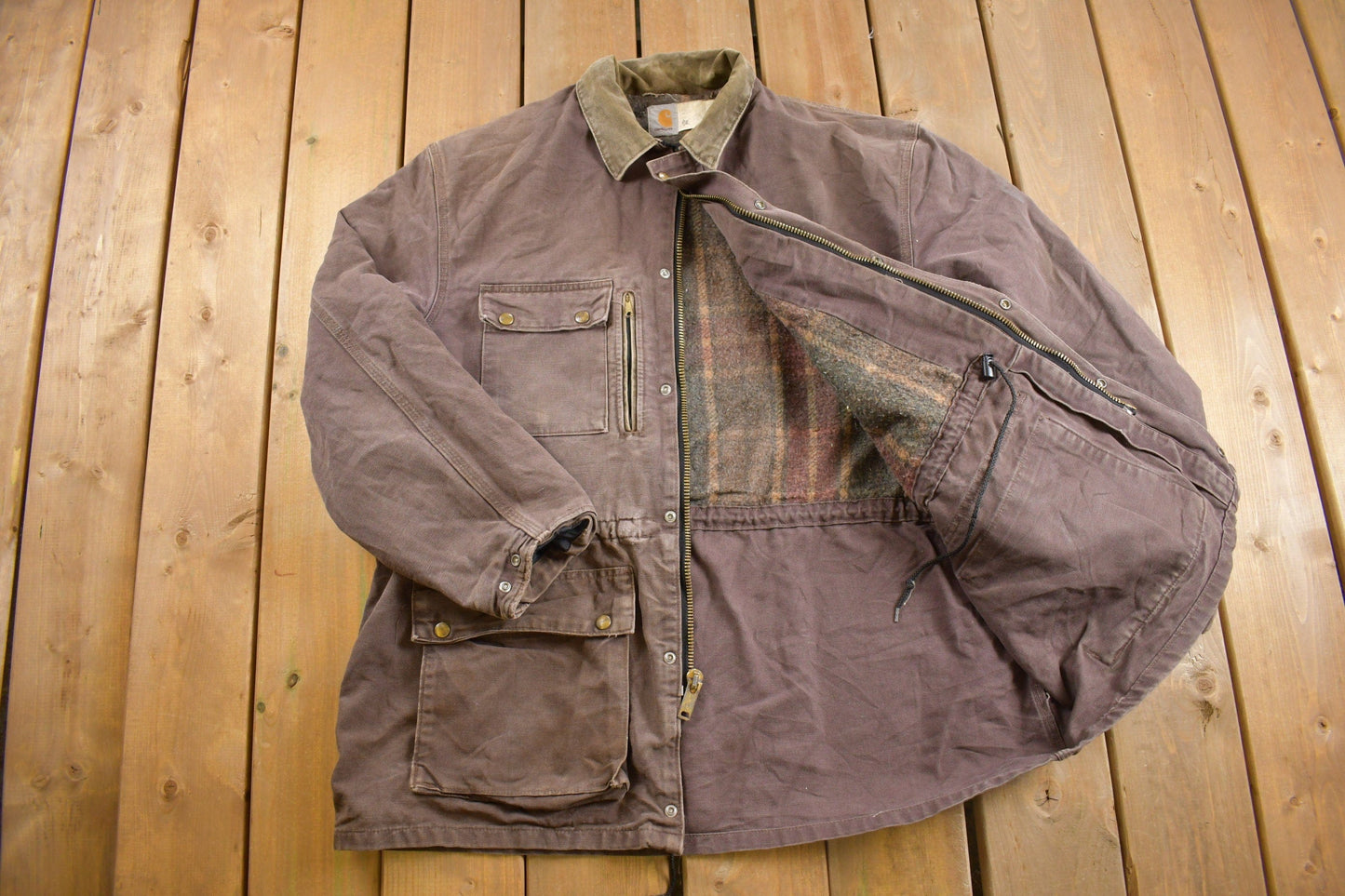 Vintage 1980s Carhartt Field Coat Men's XL from propervintagecanada