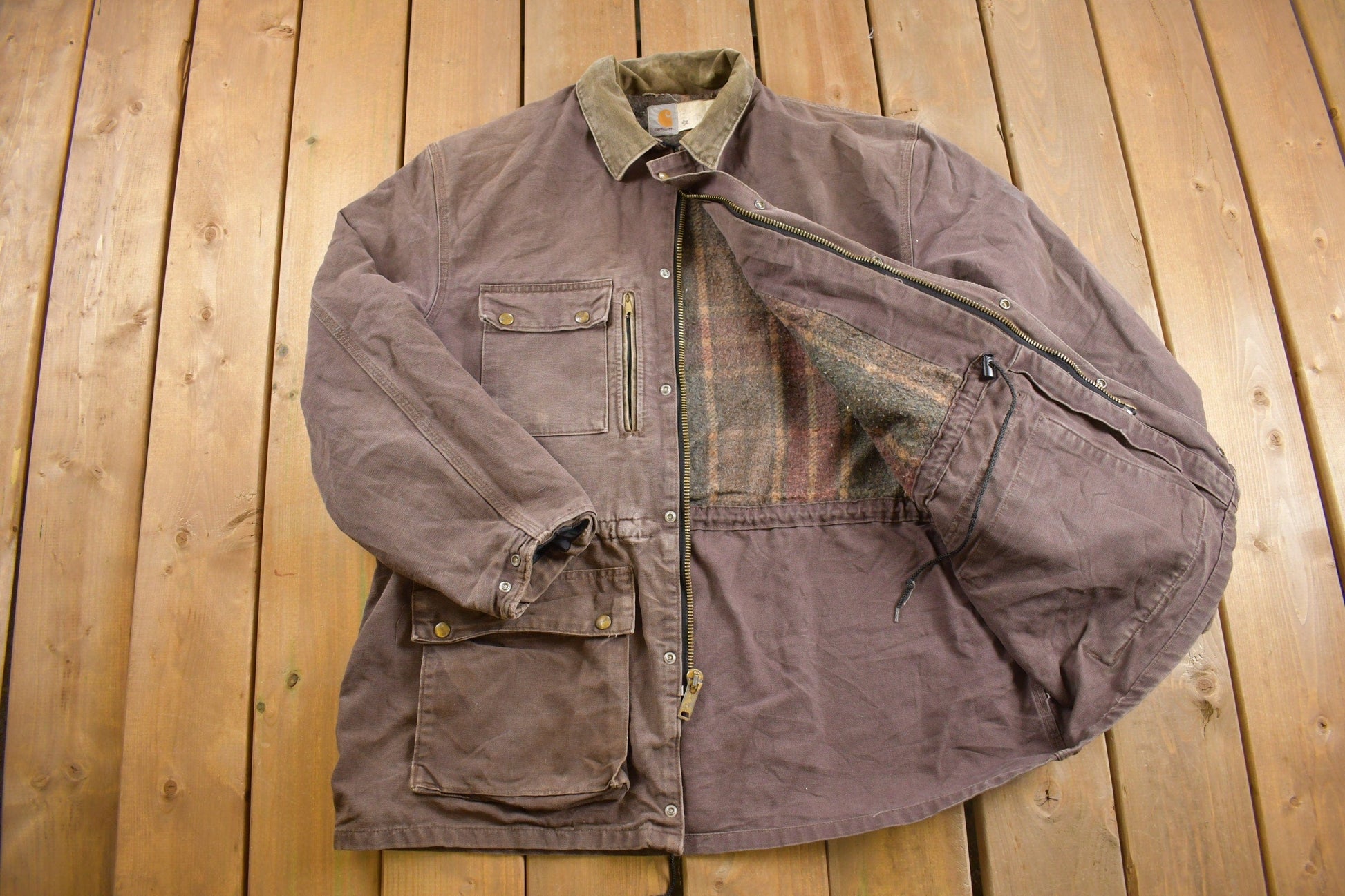 Vintage 1980s Carhartt Field Coat Men's XL from propervintagecanada