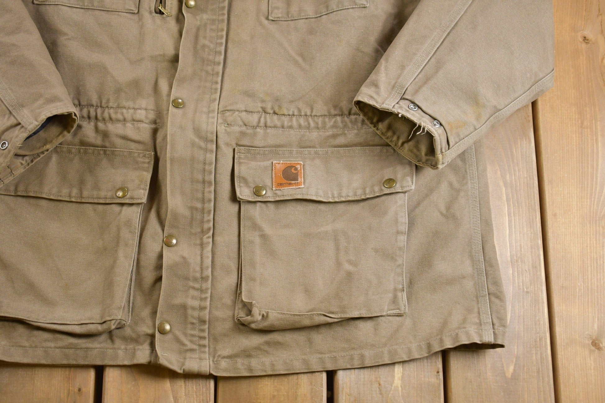 Vintage 1980s Carhartt Field Coat Men's XL Tall from propervintagecanada