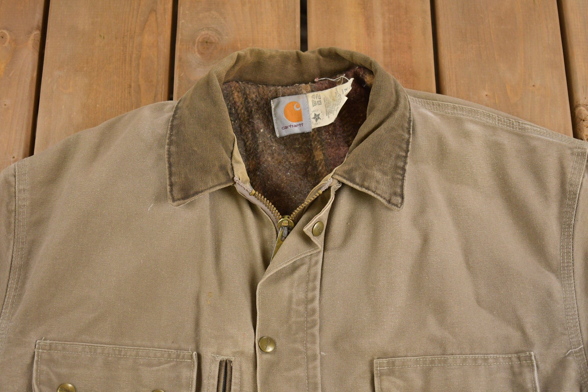 Vintage 1980s Carhartt Field Coat Men's XL Tall from propervintagecanada
