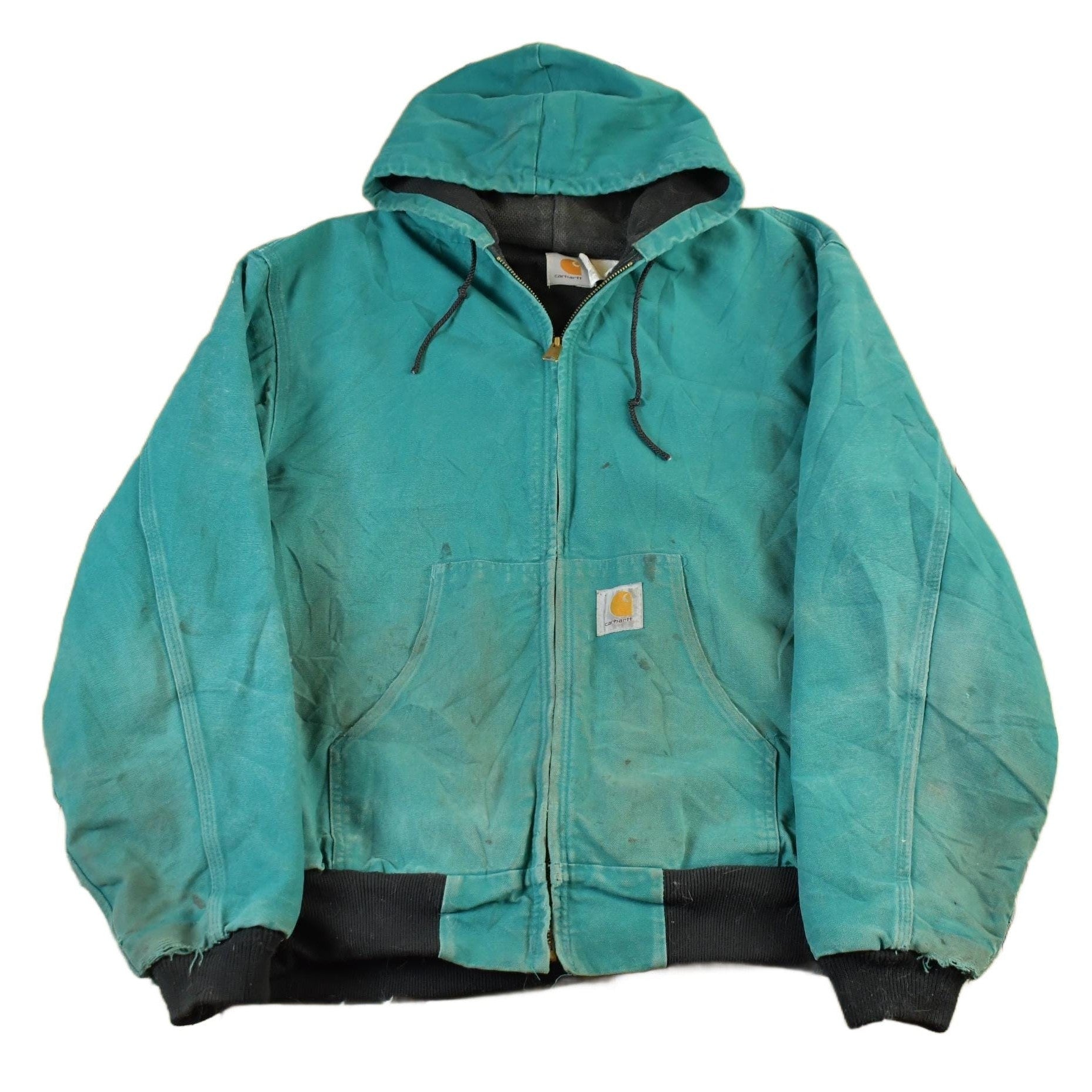 Vintage 1980s Carhartt Hooded Jacket Men's XL from propervintagecanada