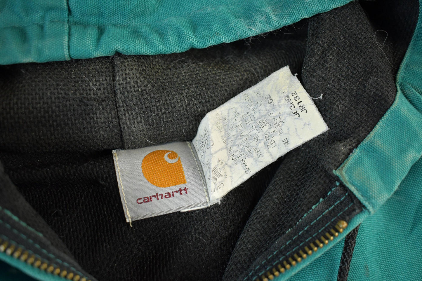 Vintage 1980s Carhartt Hooded Jacket Men's XL from propervintagecanada