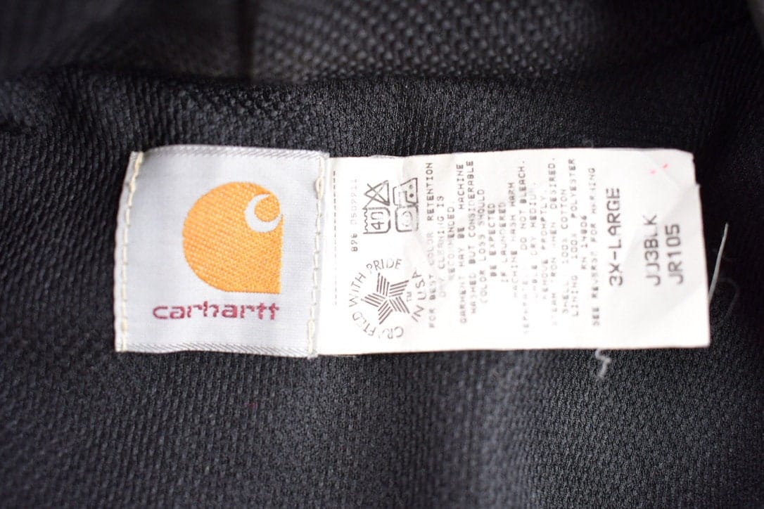 Vintage 1980s Carhartt Hooded Work Jacket Men's 2XL from propervintagecanada