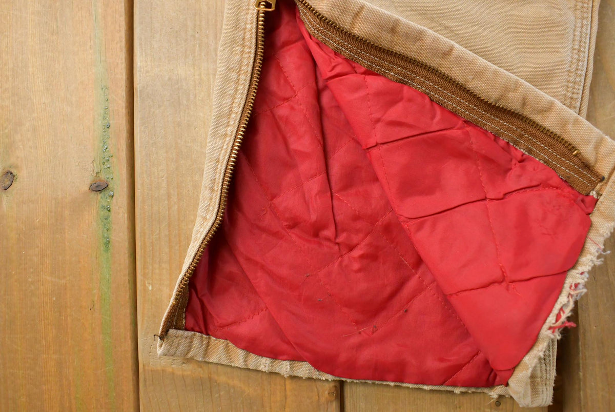 Vintage 1980s Carhartt Insulated Canvas Work Pants Men's 33 x 27.5 from propervintagecanada