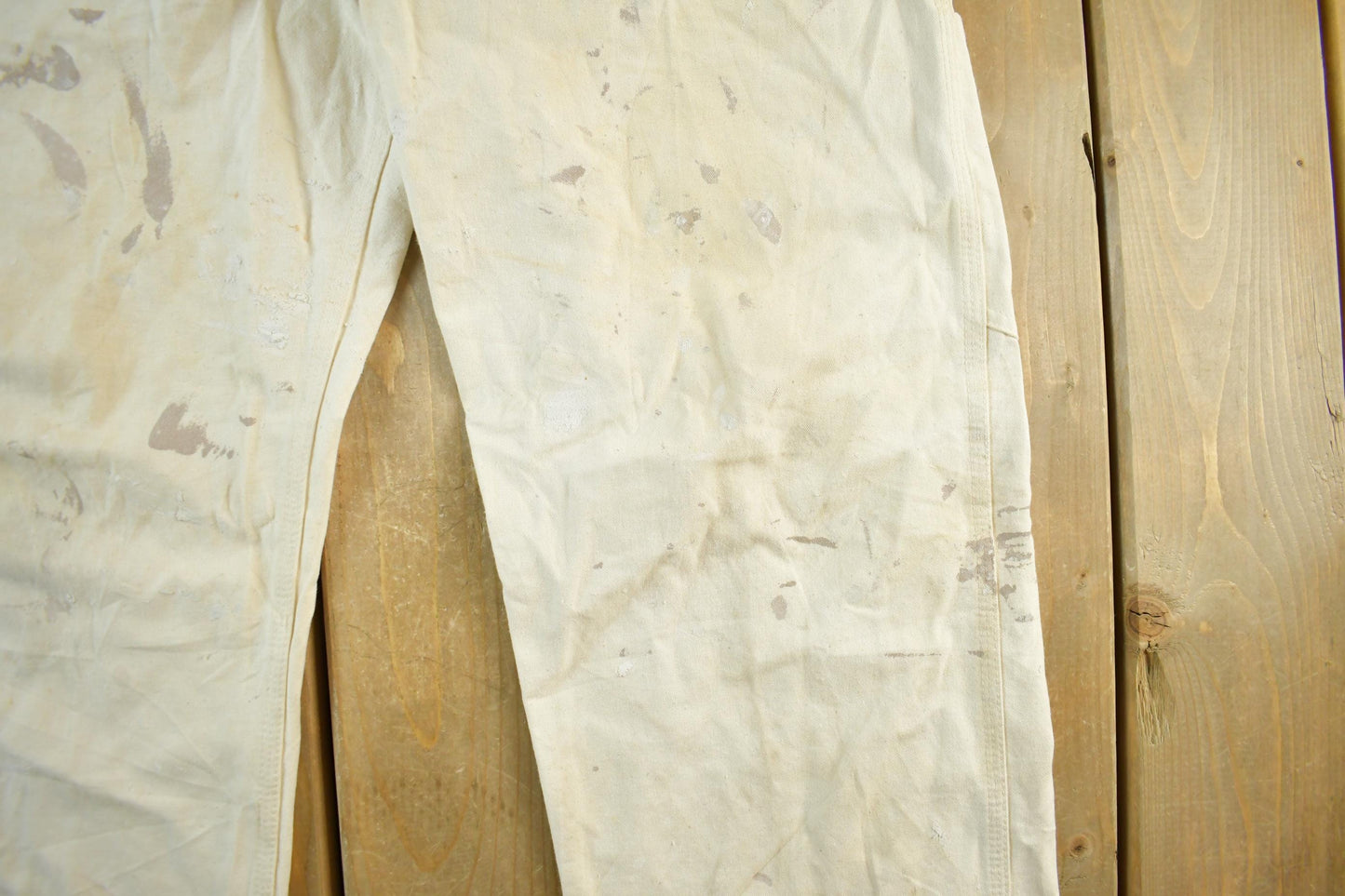 Vintage 1980s Carhartt Paint Distressed Carpenter Work Pants Men's Large 37 x 30 from propervintagecanada
