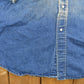 Vintage 1980s Carhartt Pearl Snap Denim Shirt Men's Medium from propervintagecanada