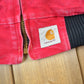 Vintage 1980s Carhartt Red Santa Fe Work Jacket Men's Large from propervintagecanada