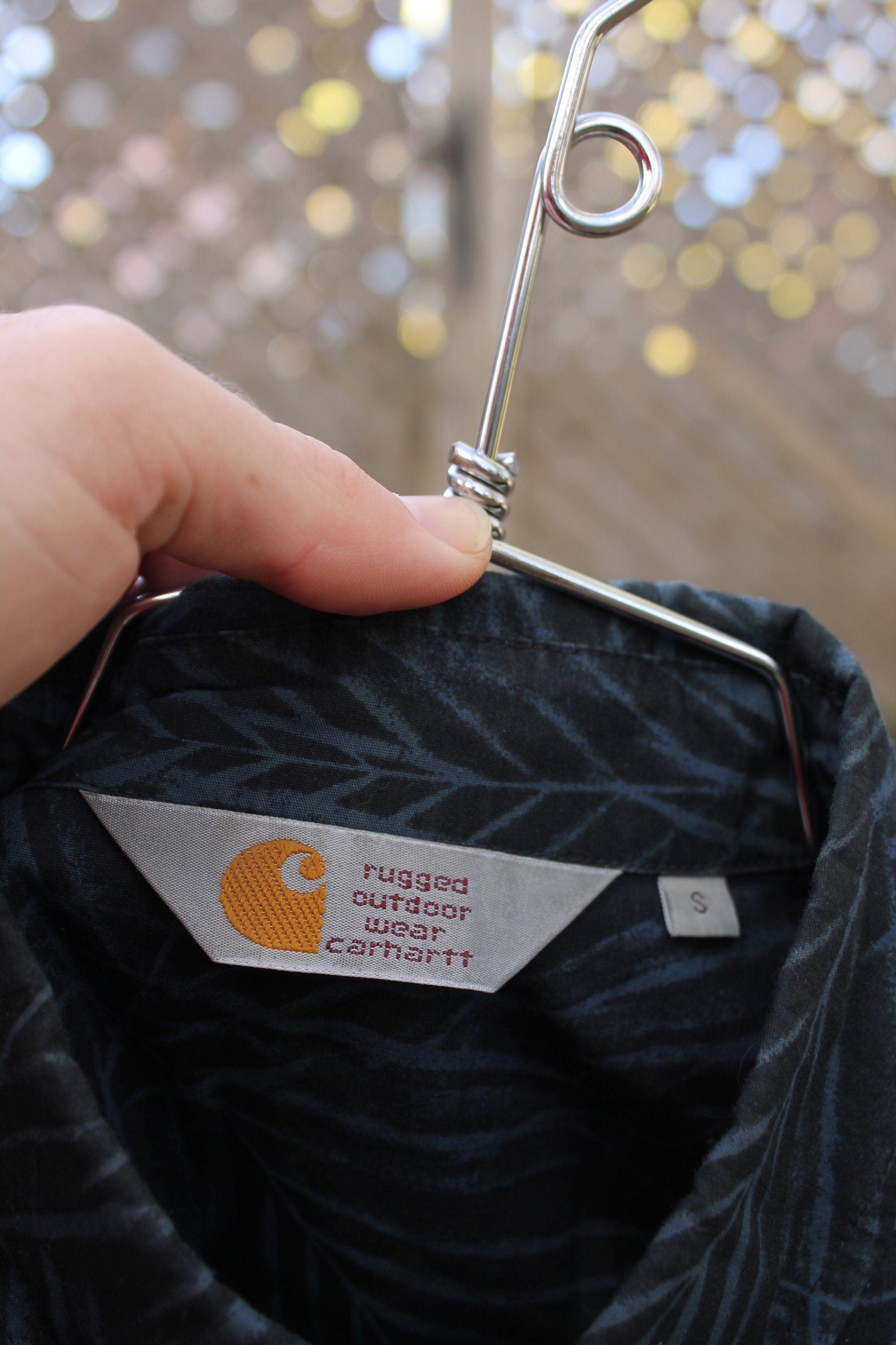 Vintage 1980s Carhartt Rugged Outdoor Wear Button Up Shirt Men's S from propervintagecanada