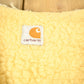 Vintage 1980s Carhartt Sherpa Lined Beige Work Vest from propervintagecanada
