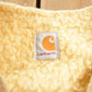 Vintage 1980s Carhartt Sherpa Lined Beige Work Vest Men's Medium from propervintagecanada