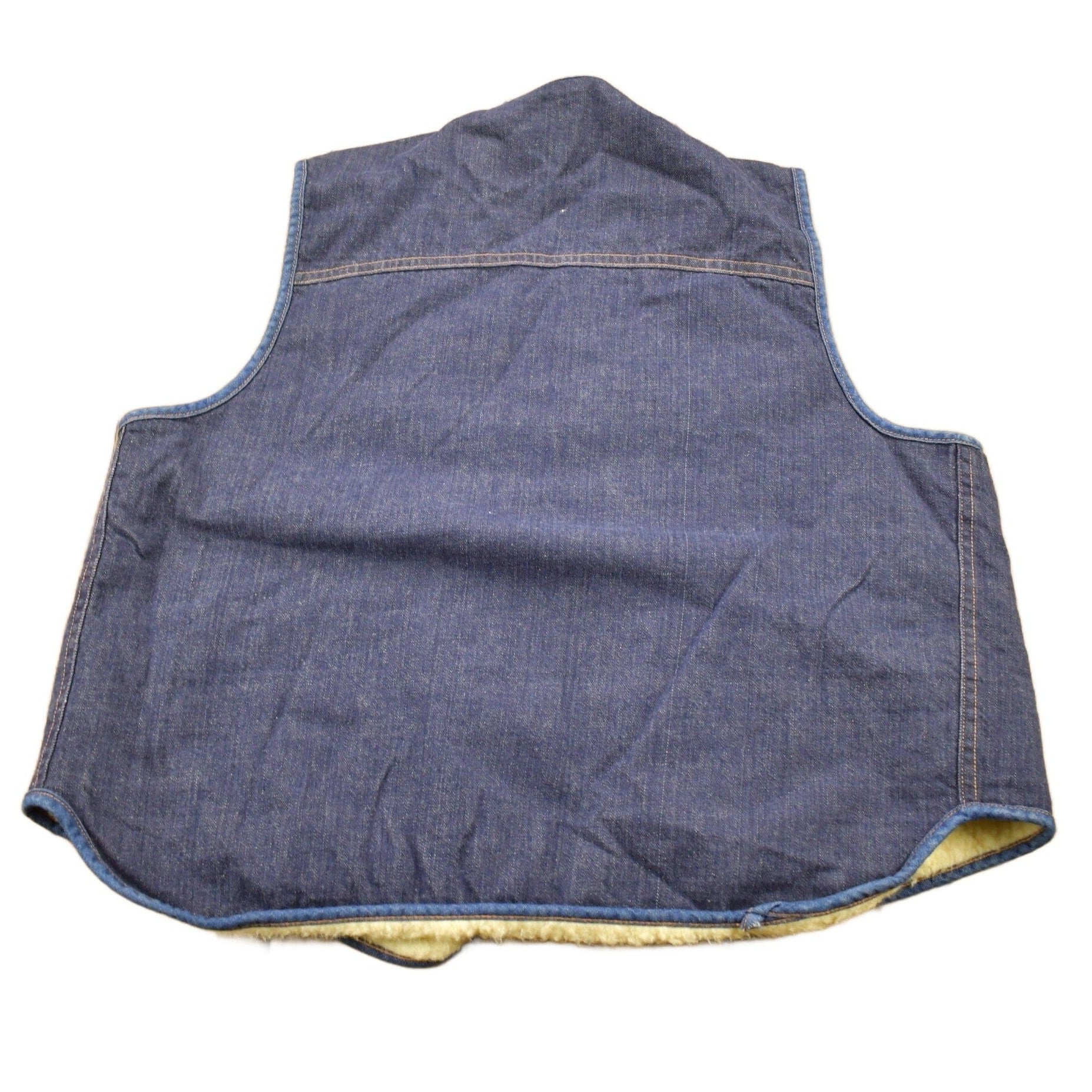 Vintage 1980s Carhartt Sherpa Lined Denim Work Vest Vintage Workwear Men's Large from propervintagecanada