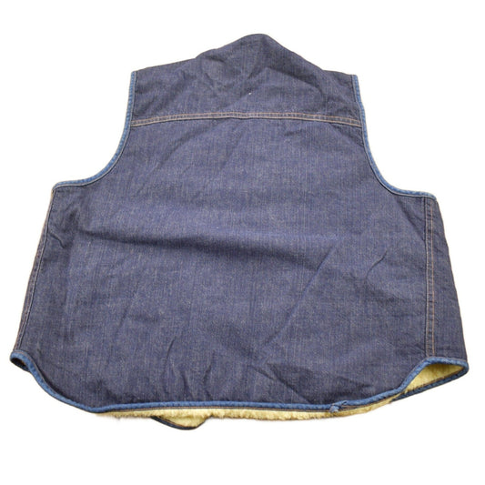 Vintage 1980s Carhartt Sherpa Lined Denim Work Vest Vintage Workwear Men's Large from propervintagecanada